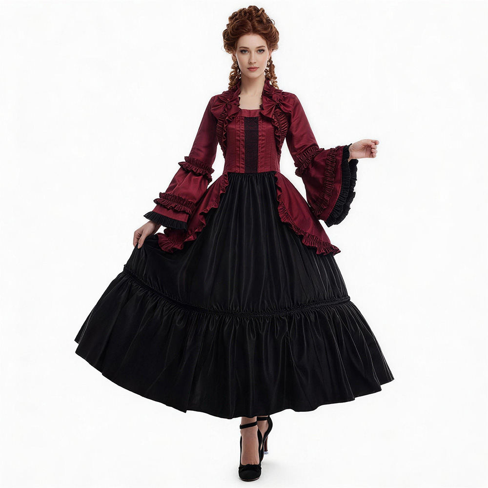 Formal Dress - Ortaçağ Tarzı, Geniş Kollu Elbise, Viktorya
