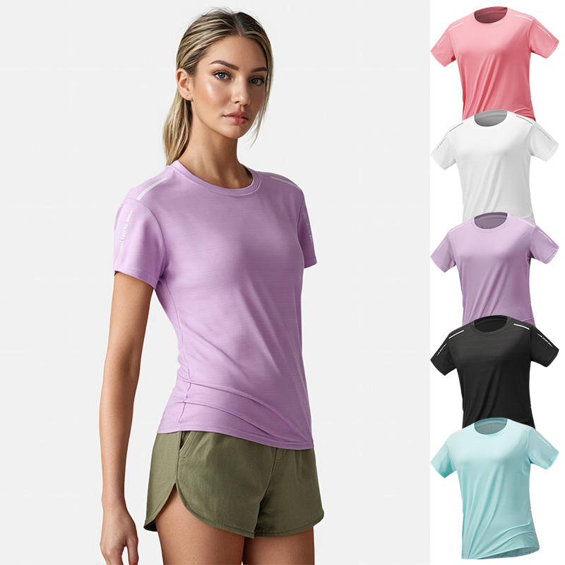 Silk Blouse - Kadınlar Çabuk Kuruyan koşu tişörtü Buz