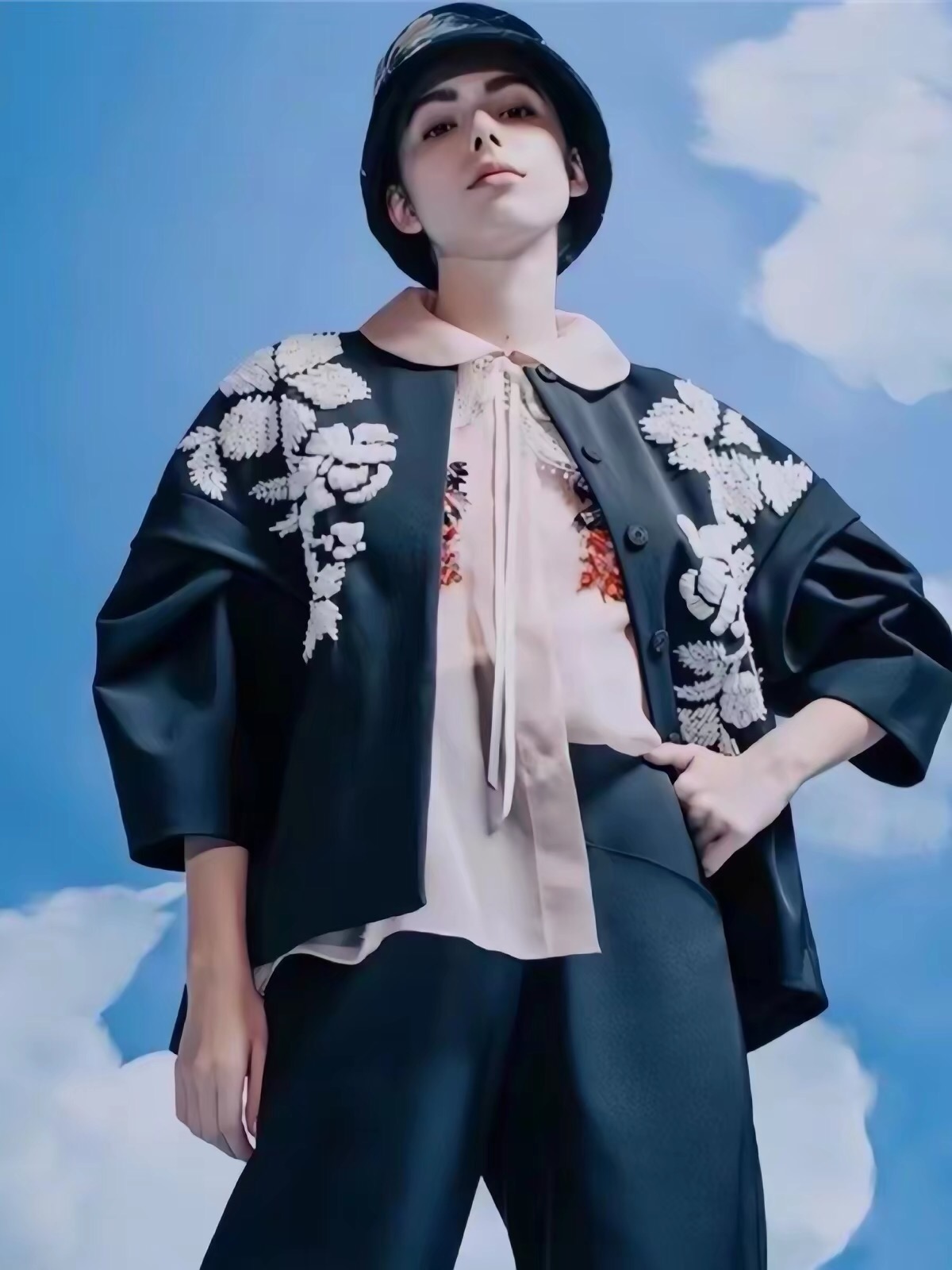 Haute Couture 3D Çiçek Desenli - Womens Blazer incelemesi ve fiyatı