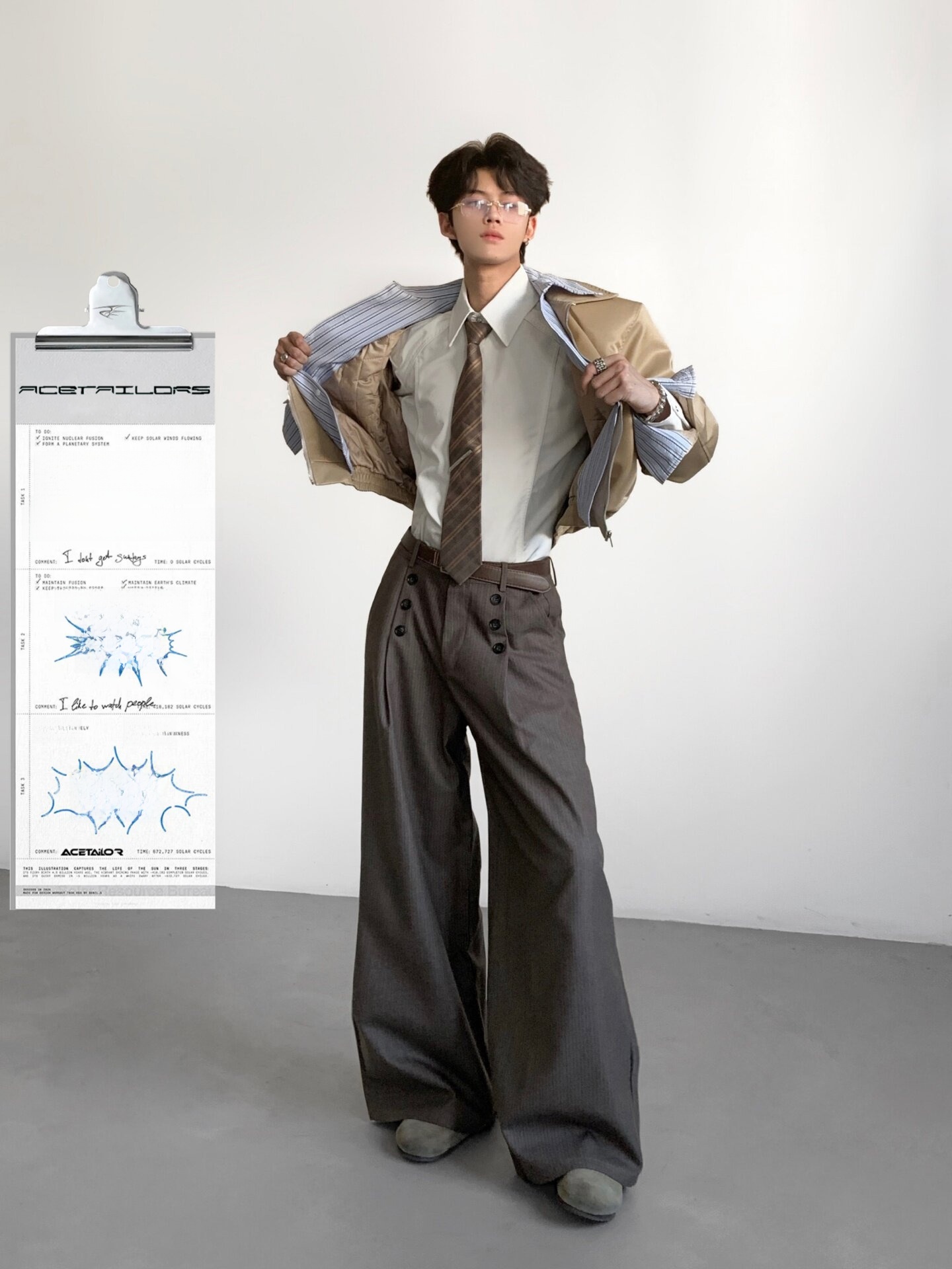 Ace Tailors Erkek Rahat Çizgil - Tailored Trouser Wide incelemesi ve fiyatı
