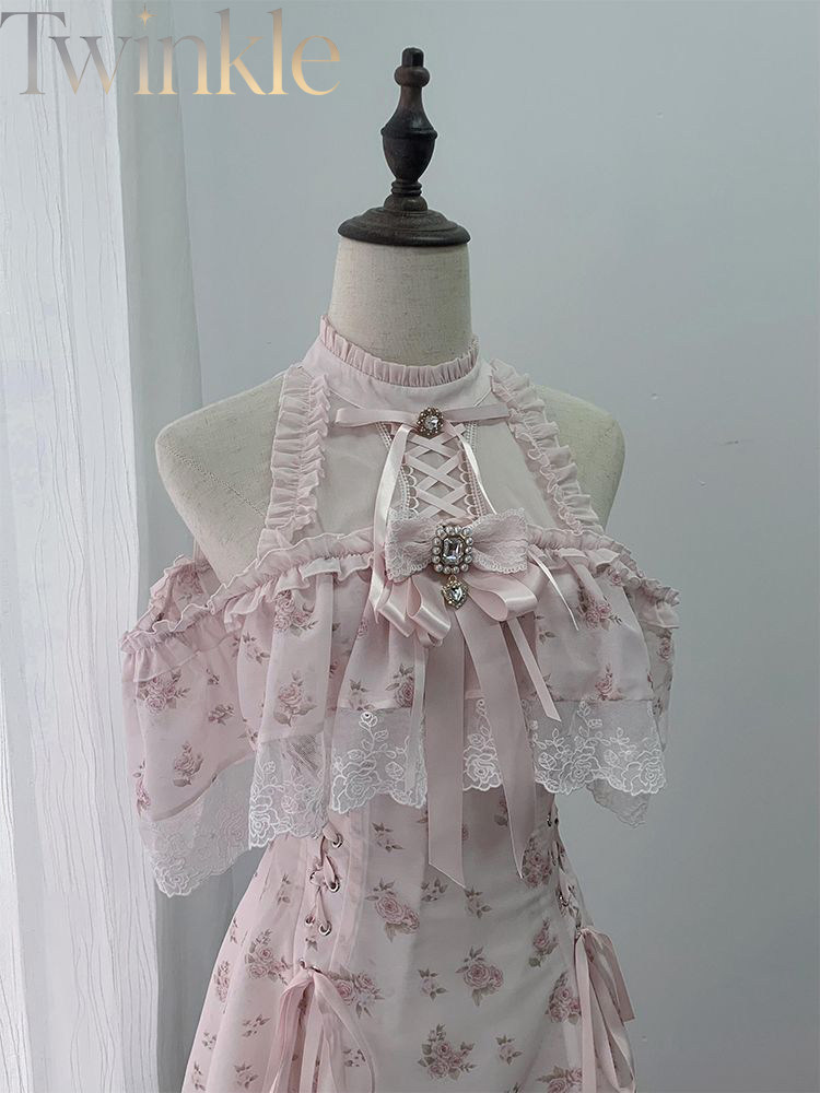 Yazlık Çiçek Desenli Omuzları  - Midi Dress incelemesi ve fiyatı
