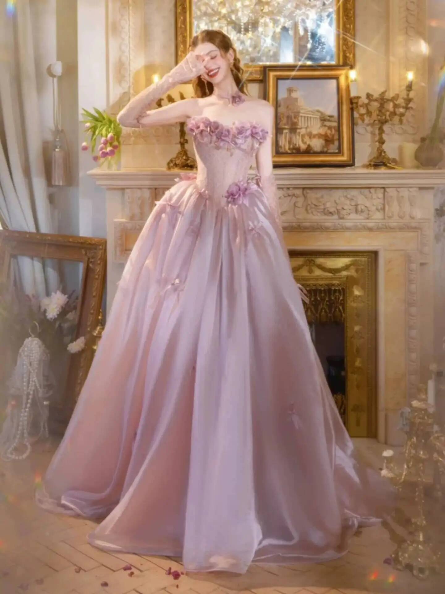 Vintage Tozlu Pembe Prenses Ba - Formal Dress incelemesi ve fiyatı