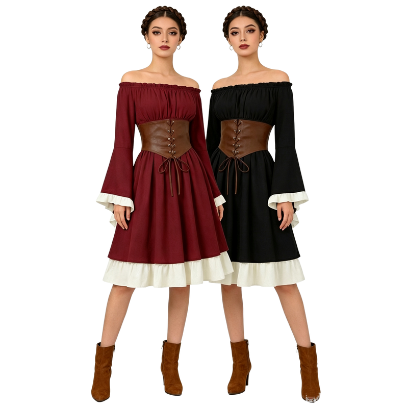 Ortaçağ Rönesans Midi Elbise K - Midi Dress incelemesi ve fiyatı